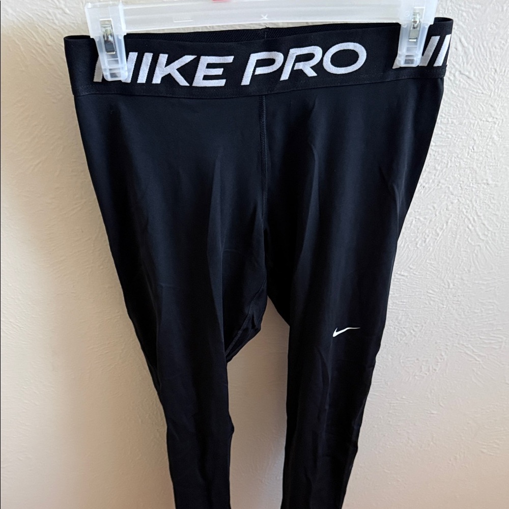 Nike Black Pro Compression Bottom Mesh Leggings